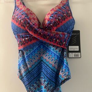 Miraclesuit NWT Vibrant Multicolor Swimsuit